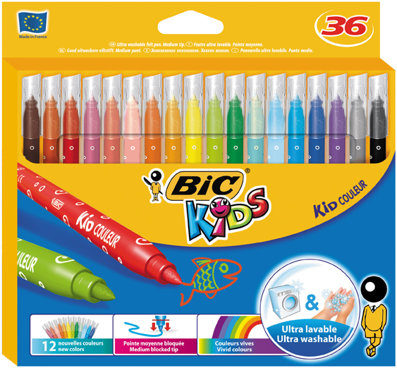 BIC Kids Couleur Felt-tip Pens 36-set